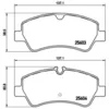 Image de Jeu de plaquettes de frein BREMBO P 24 160, arrière