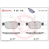 Image de Jeu de plaquettes de frein BREMBO P 61 115, avant