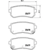 Image de Jeu de plaquettes de frein BREMBO P 30 068, arrière