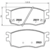 Image de Jeu de plaquettes de frein BREMBO P 30 069, avant