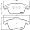 Image de Jeu de plaquettes de frein BREMBO P 61 117, avant