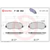 Image de Jeu de plaquettes de frein BREMBO P 68 062, avant