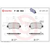 Image de Jeu de plaquettes de frein BREMBO P 68 063, arrière