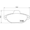 Image de Jeu de plaquettes de frein BREMBO P 23 160, avant