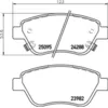 Image de Jeu de plaquettes de frein BREMBO P 59 081, avant