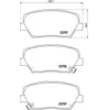 Image de Jeu de plaquettes de frein BREMBO P 30 070, avant