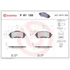 Image de Jeu de plaquettes de frein BREMBO P 61 120, avant