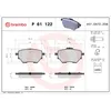 Image de Jeu de plaquettes de frein BREMBO P 61 122, arrière