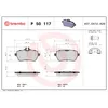Image de Jeu de plaquettes de frein BREMBO P 50 117, arrière