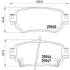 Image de Jeu de plaquettes de frein BREMBO P 56 098, arrière