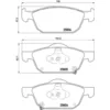 Image de Jeu de plaquettes de frein BREMBO P 28 076, avant