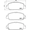 Image de Jeu de plaquettes de frein BREMBO P 28 077, avant