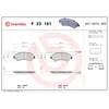 Image de Jeu de plaquettes de frein BREMBO P 23 161, avant