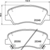 Image de Jeu de plaquettes de frein BREMBO P 30 122, avant