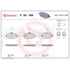 Image de Jeu de plaquettes de frein BREMBO P 50 168, arrière