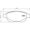 Image de Jeu de plaquettes de frein BREMBO P 61 137, avant