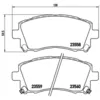 Image de Jeu de plaquettes de frein BREMBO P 78 010X