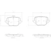 Image de Jeu de plaquettes de frein BREMBO P 50 169