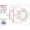 Image de Disque de frein BREMBO 09B64411 arrière, ventilé, 1 pièce