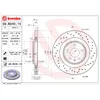 Image de Disque de frein BREMBO 09B0401X arrière, perforé, ventilé, perforé, 1 pièce