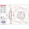 Image de Disque de frein BREMBO 09A77311 avant, ventilé, à haute teneur en carbone, 1 pièce