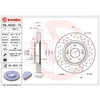 Image de Disque de frein BREMBO XTRA LINE BREMBO 09.A532.1X, 1 pièce
