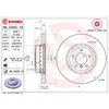 Image de Disque de frein BREMBO 09C40313 avant, ventilé, à haute teneur en carbone, 1 pièce