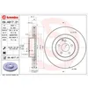 Image de Disque de frein BREMBO 09A81721 avant, ventilé, à haute teneur en carbone, 1 pièce