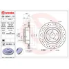 Image de Disque de frein BREMBO XTRA LINE BREMBO 09.B041.1X, 1 pièce