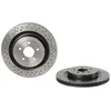 Image de Disque de frein BREMBO 09B71011 arrière, ventilé, rainuré, à haute teneur en carbone, 1 pièce