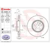 Image de Disque de frein BREMBO 09A42621 avant, ventilé, à haute teneur en carbone, 1 pièce