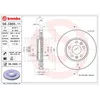 Image de Disque de frein BREMBO 09C65511 avant, ventilé, à haute teneur en carbone, 1 pièce