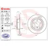 Image de Disque de frein BREMBO 08D18011 arrière, plein, à haute teneur en carbone, 1 pièce