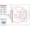 Image de Disque de frein BREMBO 09D24611 arrière, ventilé, 1 pièce