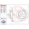Image de Disque de frein BREMBO 08D71211 arrière, plein, 1 pièce
