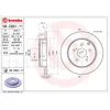 Image de Disque de frein BREMBO 08C93111 arrière, plein, 1 pièce