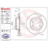 Image de Disque de frein BREMBO 09D61711 avant, ventilé, 1 pièce