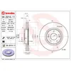 Image de Disque de frein BREMBO 09D21011 avant, ventilé, à haute teneur en carbone, 1 pièce