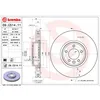 Image de Disque de frein BREMBO 09C51411 avant, ventilé, à haute teneur en carbone, 1 pièce