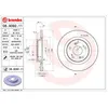Image de Disque de frein BREMBO 8909211 arrière, plein, 1 pièce