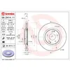 Image de Disque de frein BREMBO 09D41411 avant, ventilé, à haute teneur en carbone, 1 pièce