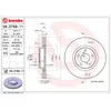 Image de Disque de frein BREMBO 09D76911 avant, ventilé, 1 pièce