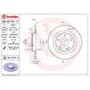 Image de Disque de frein BREMBO 08D71811 arrière, plein, 1 pièce