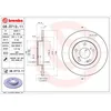 Image de Disque de frein BREMBO 08D71311 arrière, plein, 1 pièce