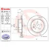 Image de Disque de frein BREMBO 09D71911 arrière, ventilé, 1 pièce