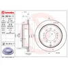 Image de Disque de frein BREMBO 09D61811 arrière, ventilé, 1 pièce