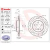 Image de Disque de frein BREMBO 09C74321 arrière, ventilé, rainuré, à haute teneur en carbone, 1 pièce