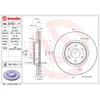 Image de Disque de frein BREMBO 09D75111 avant, ventilé, 1 pièce
