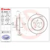 Image de Disque de frein BREMBO 08.E033.11 arrière, plein, 1 pièce