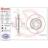 Image de Disque de frein BREMBO 09.D772.11 avant, ventilé, à haute teneur en carbone, 1 pièce